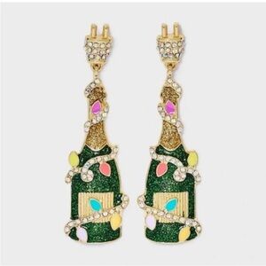 Baublebar SUGARFIX POP That Present Champagne Earrings “Served Chilled” OS